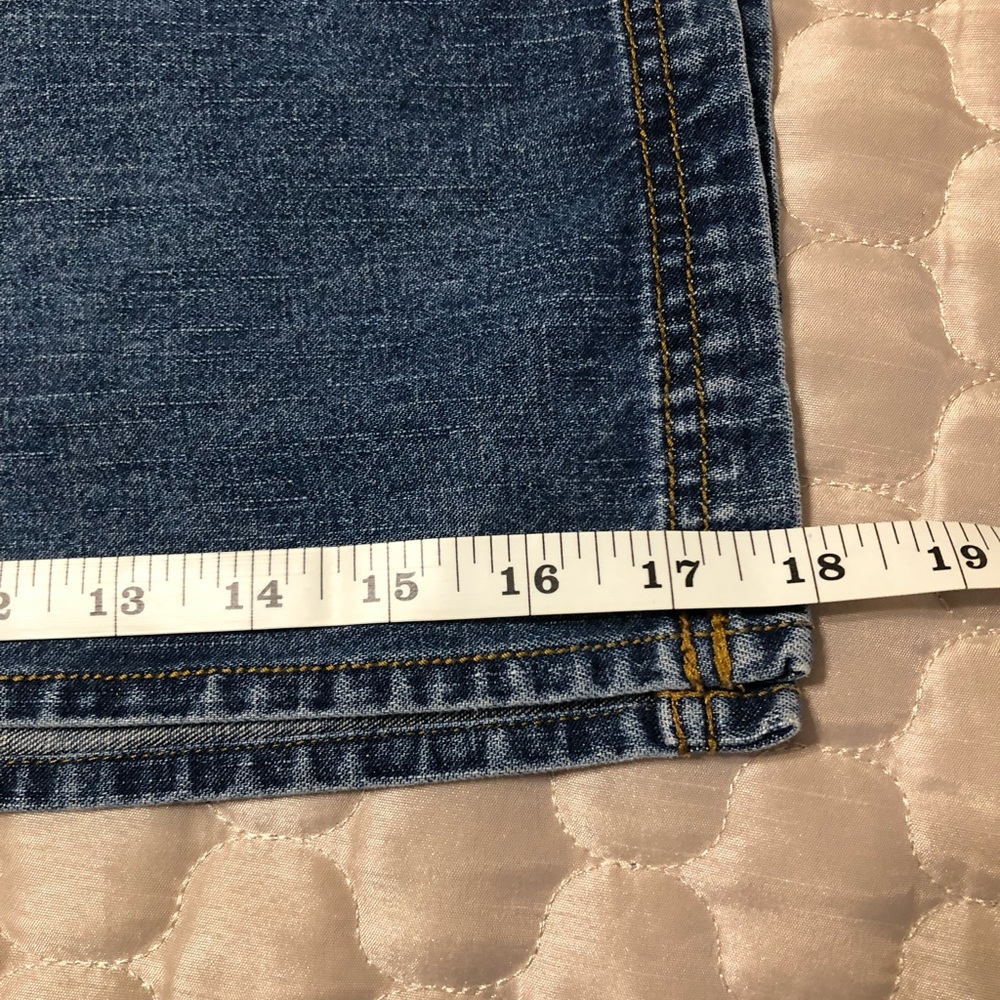 Arizona Jean Co Denim Midi Skirt Size 5 | Vintage Wash Side Slit Jean Skirt - Picture 11 of 11